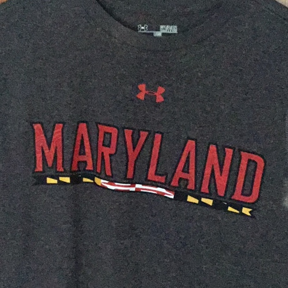 UMD Under Armour Heat Gear Long Sleeve Shirt Men’s Size Small 🐢